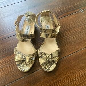 Jimmy Choo snake skin sandals